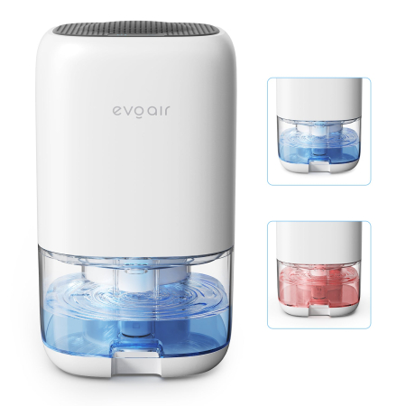 Dezumidificator aer Evoair HUMIX300, 300ml/24h, Silentios, Lumina Ambientală în 7 culori, Rezervor 1l, Alb [11]