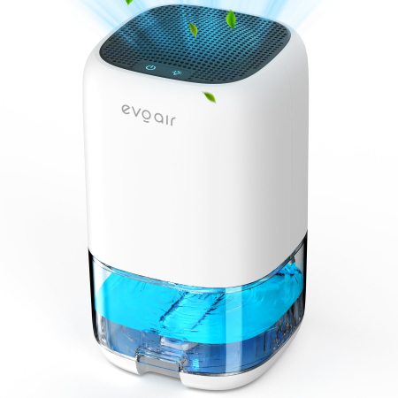 Dezumidificator aer Evoair HUMIX300, 300ml/24h, Silentios, Lumina Ambientală în 7 culori, Rezervor 1l, Alb [4]