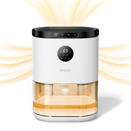 Dezumidificator aer Evoair HUMIX560, 560ml/24h, Silențios, Senzor de umiditate, 3 Moduri funcționare, Lumină Ambientală în 7 culori, Rezervor 2.3l, Alb [5]