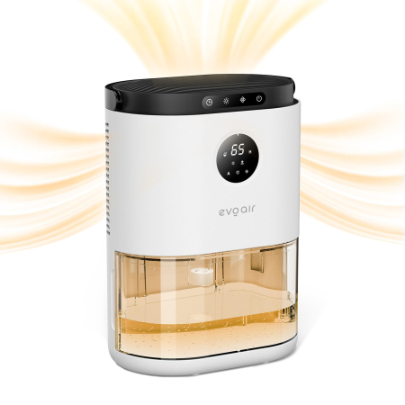 Dezumidificator aer Evoair HUMIX560, 560ml/24h, Silențios, Senzor de umiditate, 3 Moduri funcționare, Lumină Ambientală în 7 culori, Rezervor 2.3l, Alb [4]