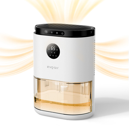 Dezumidificator aer Evoair HUMIX560, 560ml/24h, Silențios, Senzor de umiditate, 3 Moduri funcționare, Lumină Ambientală în 7 culori, Rezervor 2.3l, Alb [6]