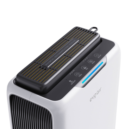Dezumidificator aer Evoair HUMIXDUO, 500ml/24h, 3 Moduri funcționare, Silențios, Lumină Ambientală, Rezerva cu Silicagel, Timer 48h, Rezervor 2.5l, Alb [3]