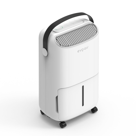 Dezumidificator Evoair, NovaDry 12 Smart, 12l/24h, Senzor de Umiditate, Functie Ionizare, Uscare Rufe, Rezervor 2.5l, Lampa UVC, Alb, Curea Neagra [2]