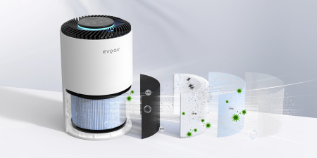 Filtru purificator de aer Evoair Zuvia, Zuno, Nuvia, 3 in 1, Prefiltru, Filtru True HEPA, Filtru de Carbon Activ, Original [3]