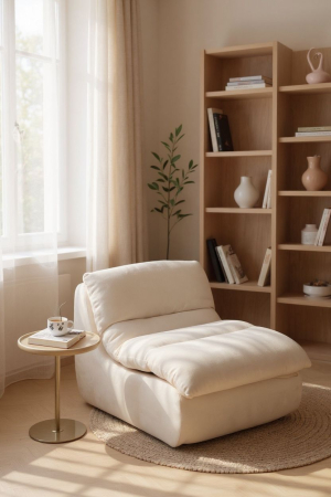 Fotolii cu Suport Picioare - fotoliu-premium-lounge-hd-foam-Crem