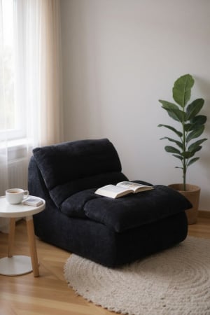 Fotolii cu Suport Picioare - fotoliu-premium-lounge-hd-foam-negru