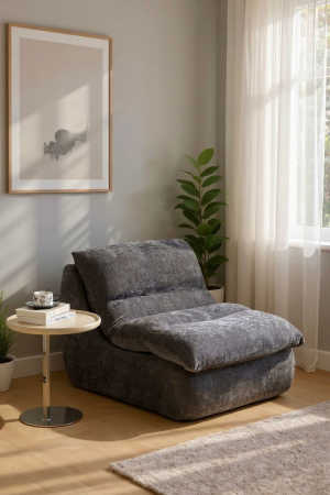 Fotolii cu Suport Picioare - fotoliu-premium-lounge-hd-foam-gri
