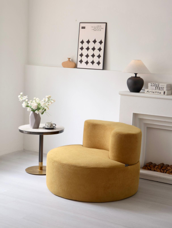 Fotolii Living - fotoliu-premium-luna-hd-foam-mustar