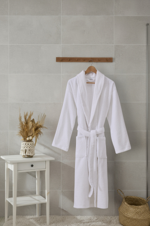 HALATE BAIE - 1_Halat de baie Premium, bumbac 100%, Alb