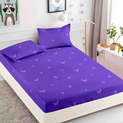 HUSE DE PAT - Husa de pat dublu + 2 Fete de Perna , Finet Premiu , cu elastic