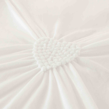 Set Lenjerie pat Catifea, Alb, 4 Piese [1]