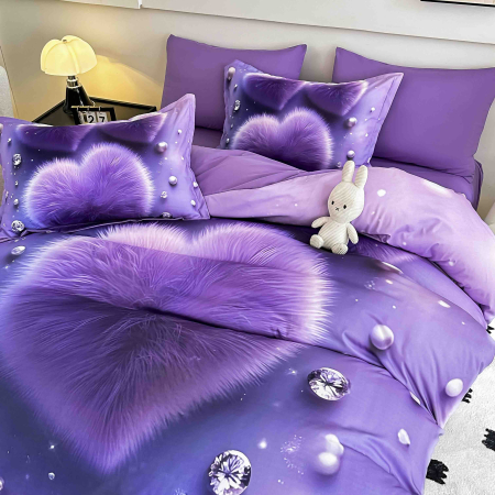 Lenjerie De Pat 5D, 1 Persoana, 4 Piese, Finet Premium [1]