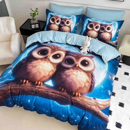 Lenjerie De Pat 5D, 1 Persoana, 4 Piese, Finet Premium [1]