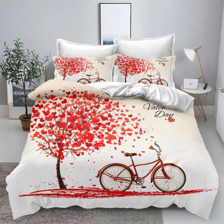 Lenjerii bumbac Finet 3D - Lenjerie de pat 6 Piese Finet Premium - LPBF6P130