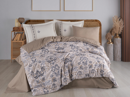 Lenjerii Bumbac Poplin 2 Persoane - Lenjerie-de-pat-bumbac-poplin-anabel-gri-casimi