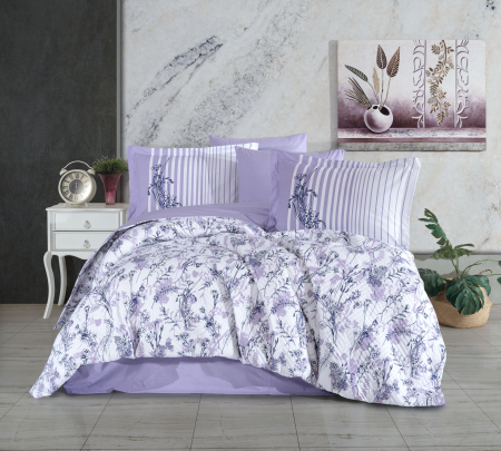 Lenjerii Bumbac Poplin, Matlasate, 2 Persoane - Lenjerie de Pat Bumbac Poplin, Matlasata,  2 Persoane - Healing Stones Amatis