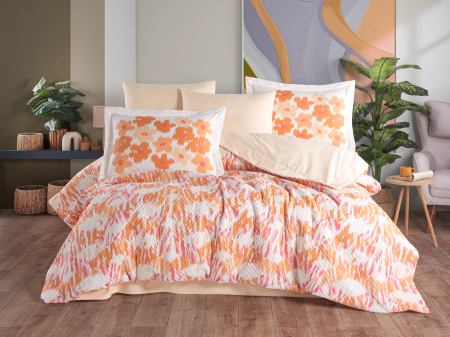 Lenjerii Bumbac Poplin, Matlasate, 2 Persoane - Lenjerie de Pat Bumbac Poplin, Matlasata,  2 Persoane - Penny Mercan