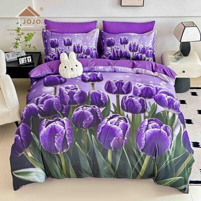 Cearceaf cu elastic pat 2 persoane - lenjerie-de-pat-imprimeu-5d-pat-dublu-cearsaf-cu-elastic-lpbf6p5d39