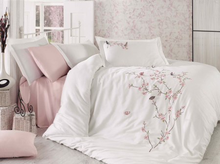 Lenjerii Premium Collection - lenjerie_de_pat_butterfly_crem_casimi_p1