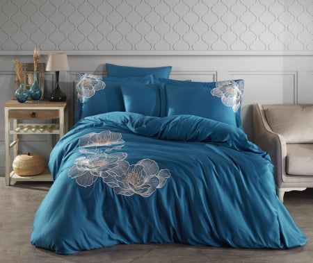 Lenjerii Premium Collection - lenjerie_de_pat_calistra_petrol_casimi