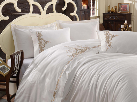 Lenjerii Premium Collection - lenjerie_de_pat_Olivia_Bej_casimi