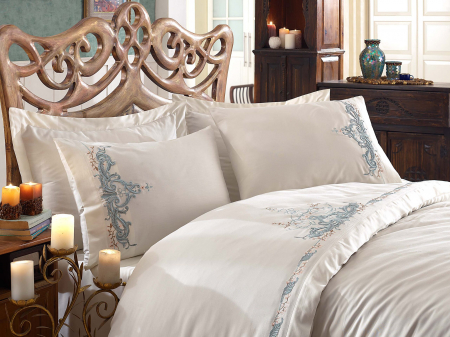 Lenjerii Premium Collection - lenjerie_de_pat_Olivia_Mint_casimi