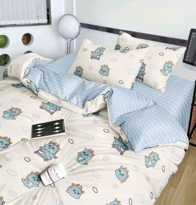Lenjerii Finet Premium 1 Persoana - Lenjerie pat 1 Persoana Bumbac Finet 4 piese RJ 125