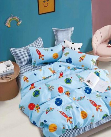 Lenjerii De Pat, Finet Premium, 1 Persoana - Lenjerie pat 1 Persoana Finet 4 piese RJ 98