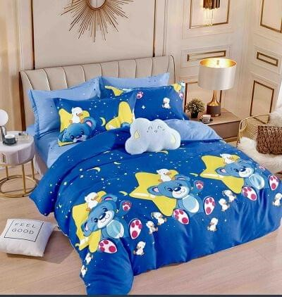 Lenjerii Finet Premium 1 Persoana - Lenjerie pat 1 Persoana Bumbac Finet 4 piese RJB145