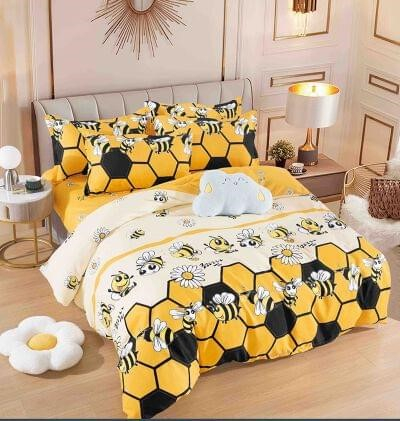 Lenjerii Finet Premium 1 Persoana - Lenjerie pat 1 Persoana Bumbac Finet 4 piese RJB154