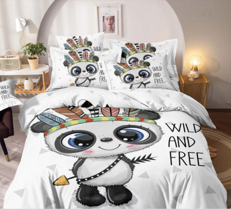 Lenjerii bumbac Finet 3D - Lenjerie pat Finet 3D 6 Piese RJ156