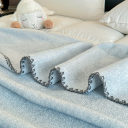 Patura Premium Tip Casmir 200x230 cm - Bleau Deschis [2]