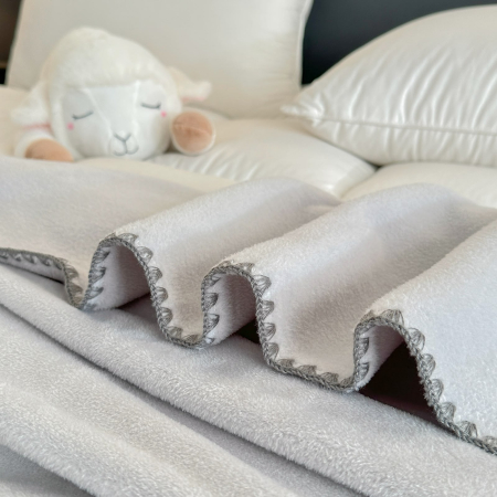 Patura Premium Tip Casmir 200x230 cm - Gri Deschis [2]