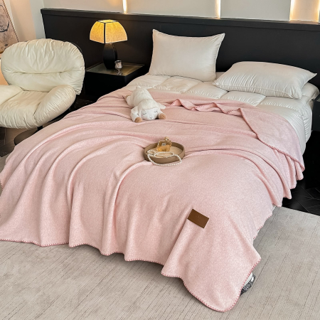 Patura Premium Tip Casmir 200x230 cm - Roz Deschis [1]