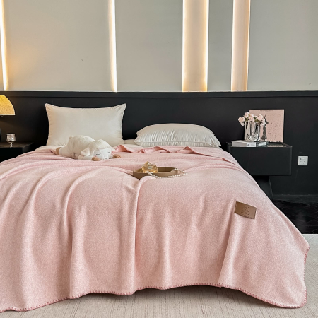 Paturi Pufoase - Patura Premium Tip Casmir 200x230 cm - Roz Deschis