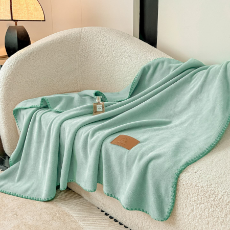 Paturi Pufoase - Patura Premium Tip Casmir cu Capsa 100x140 cm - Verde Menta
