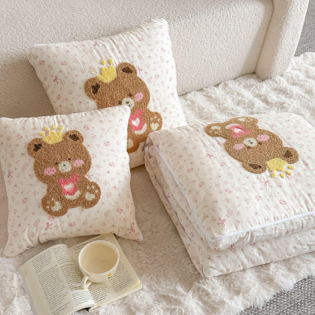 PiloPerna Sweet Bear 2 in 1 - Pilota transformabila in perna, 100% Bumbac, Casimi [4]