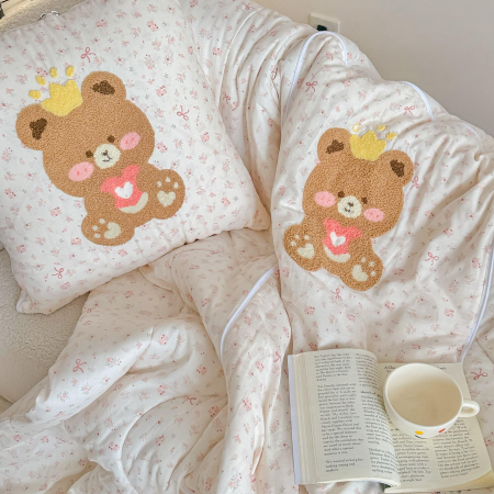 PiloPerna Sweet Bear 2 in 1 - Pilota transformabila in perna, 100% Bumbac, Casimi [2]