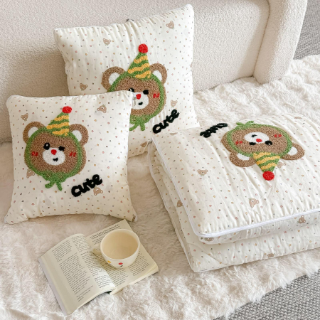PiloPerna Cute Bear 2 in 1 - Pilota transformabila in perna, 100% Bumbac, Casimi [3]