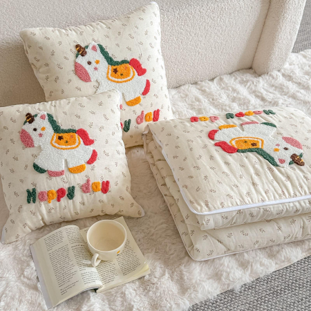 PiloPerna Happy Day 2 in 1 - Pilota transformabila in perna, 100% Bumbac, Casimi [3]