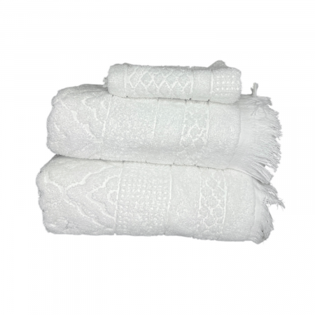 Set Cadou 3 Prosoape, Dimensiuni Mixte - Royal Collection Alb [2]