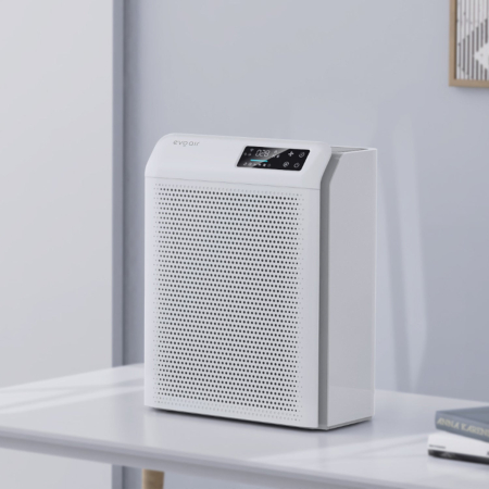 Purificator de aer Evoair HOMI P300, CADR 300m³/h, WI-FI, Filtru True Hepa, Mod Auto, Lampa UV, Ionizare, 6 Moduri Functionare, Senzor Calitate Aer, Alb [21]