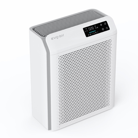 Purificator de aer Evoair HOMI P300, CADR 300m³/h, WI-FI, Filtru True Hepa, Mod Auto, Lampa UV, Ionizare, 6 Moduri Functionare, Senzor Calitate Aer, Alb [9]
