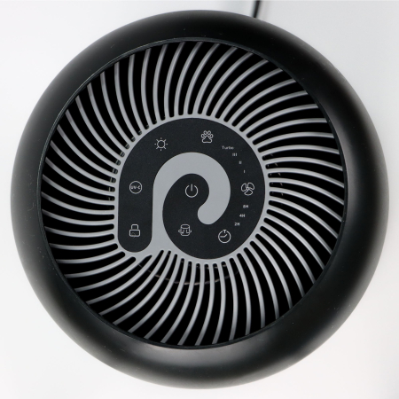 Purificator de aer Evoair, YuvoSpin, Lampă UV-C, Filtru 3in1, True Hepa, Carbon Activ, Pre-filtru, 4 viteze, Funcție Polen/Animale, Mod Noapte, Blocare Ecran, Lumină Ambientală, Negru [2]
