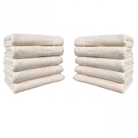 Set 10 Prosoape, Bumbac 100% - Set 10 Prosoape, Bumbac 100%, Model Grecesc, Bej