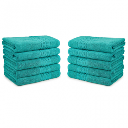 Set 10 Prosoape, Bumbac 100% - Set 10 Prosoape, Bumbac 100%, Model Grecesc, Verde