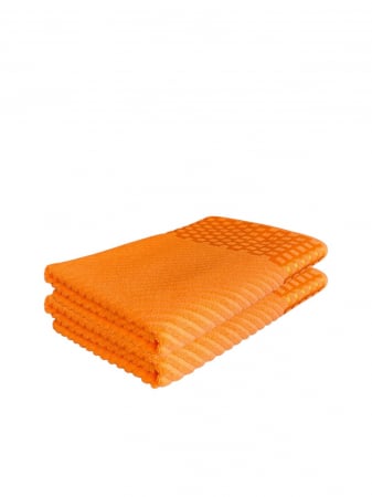 PROSOAPE - Set 2 Prosoape de Baie din Bumbac 100%, Tip Jacquard, Portocaliu