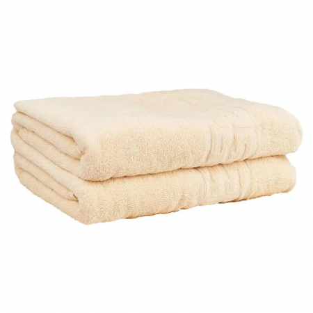 Set 2 Prosoape, Bumbac 100% - Set 2 Prosoape, Bumbac 100%, Model Grecesc, Bej