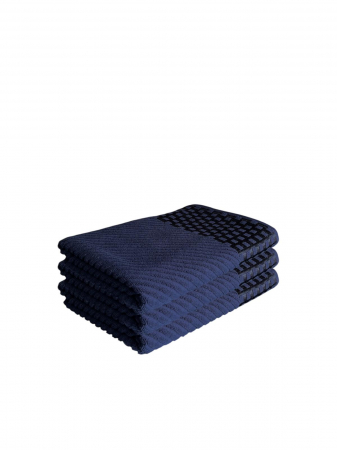 PROSOAPE - Set 3 Prosoape de Baie din Bumbac 100%, Tip Jacquard, Albastru