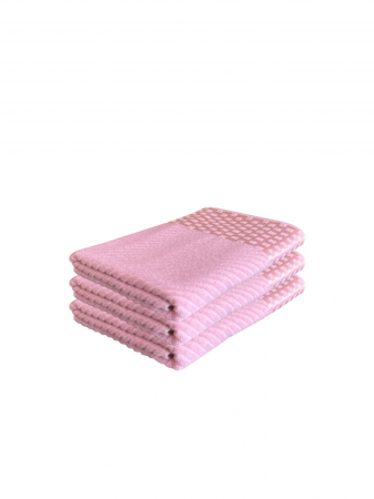 PROSOAPE - Set 3 Prosoape de Baie din Bumbac 100%, Tip Jacquard, Roz